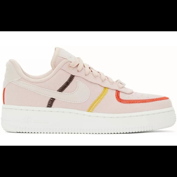 Nike Air Force 1 '07 LX Stitched Canvas Red CK6572 - Picture 4 of 9